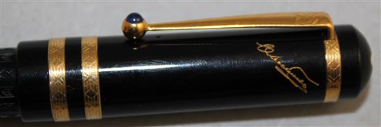 A Montblanc limited edition Dostoevsky fountain pen from the Writers Edition, Largest pen 5.75in.